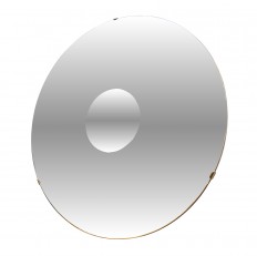 Circular two tone circular mirror